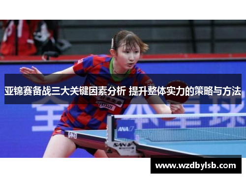 亚锦赛备战三大关键因素分析 提升整体实力的策略与方法